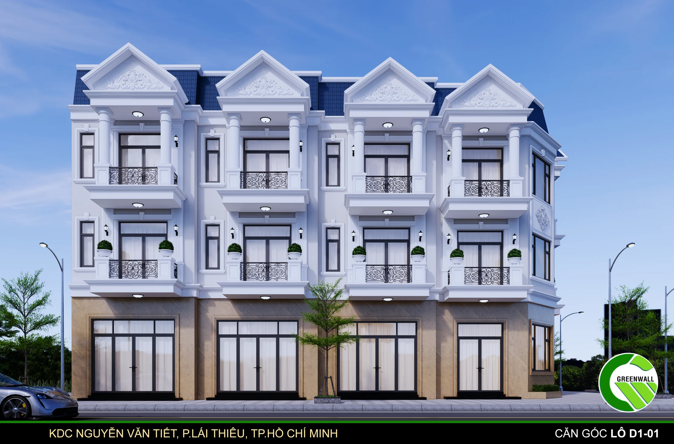 Phối cảnh nhà phố Nguyễn Văn Tiết